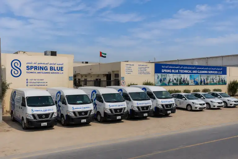 Spring Blue Cleaning Team Dubai Facility